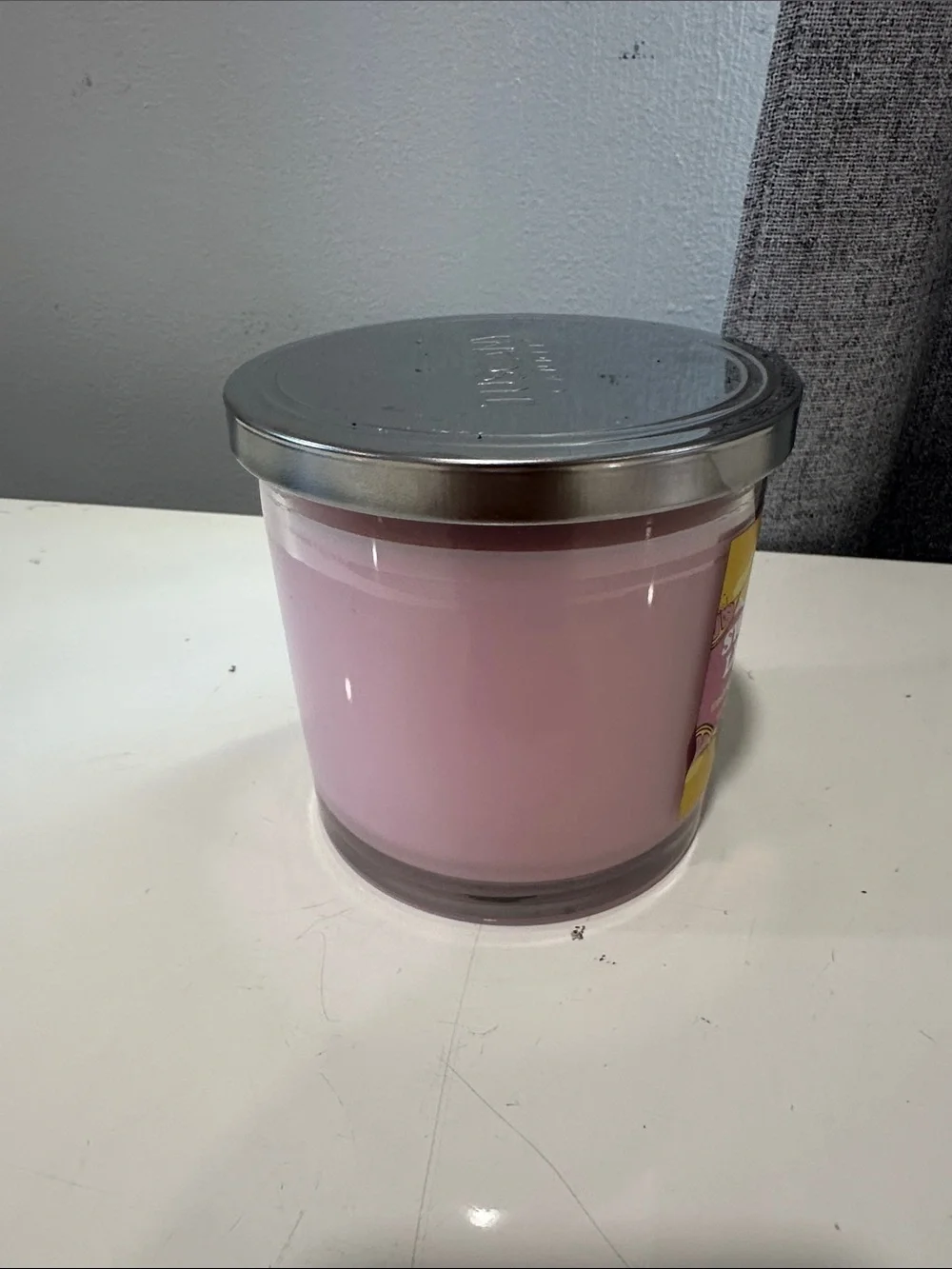 Tuscany candle Sweet Pink Lemonade Scented Candle - Pink brand new. 3 wick